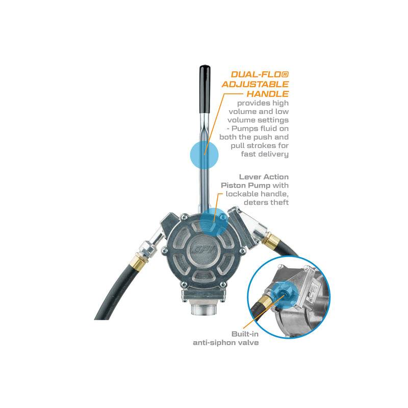 Load image into Gallery viewer, 114000-10 GPI PISTON PUMP ADJ. SUCTION PUMP W/HOSE & SPOUT