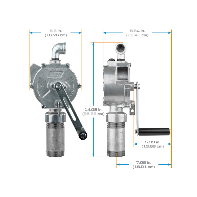 Load image into Gallery viewer, 123000-06 GPI ROTARY PUMP CAST IRON ROTOR, HOSE, SUCTION PIPE AND SPOUT