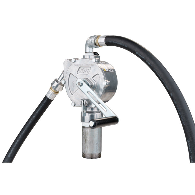 123000-06 GPI ROTARY PUMP CAST IRON ROTOR, HOSE, SUCTION PIPE AND