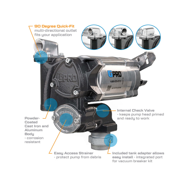 Load image into Gallery viewer, 171000-01 V20-115PO-N08 115V 20GAL PUMP TANK ADAPTER EA