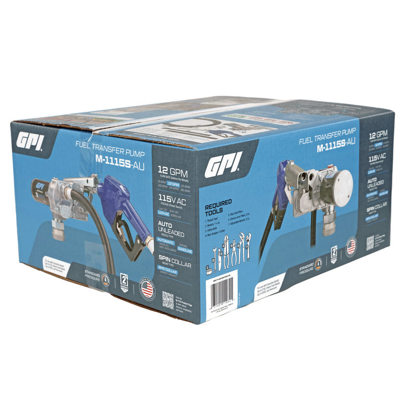 Load image into Gallery viewer, GPI M1115S-AU 115 V 12 GPM PUMP w/Auto Nzl, Spin Collar EA