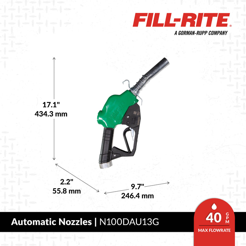 Load image into Gallery viewer, FILL-RITE LARGE DSL 1" INL GRN GREEN FARM W/HOOK (N100DAU13G) EA