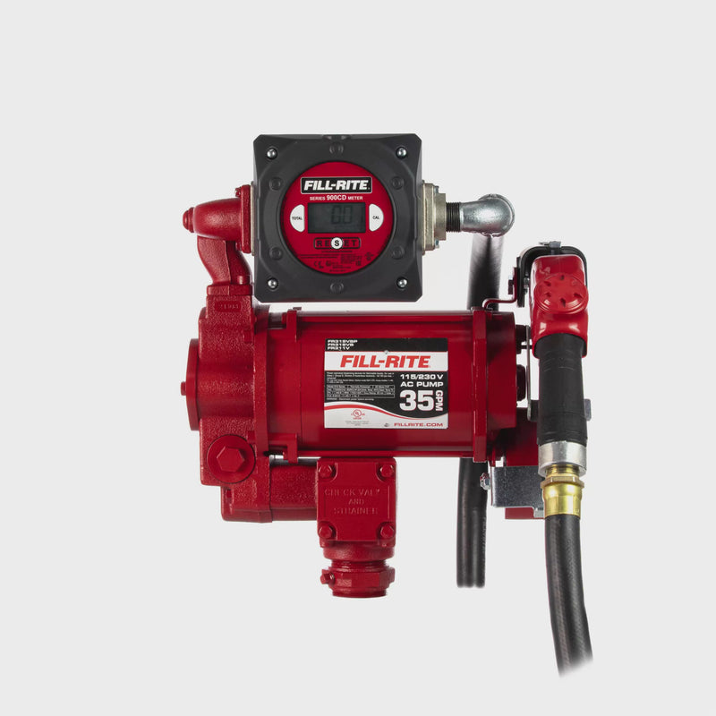 Load and play video in Gallery viewer, FR319VB 115 VOLT FILLRITE PUMP, 27GPM WITH METER AND HISPEED AUTO DIESEL NOZZLE