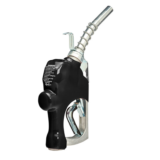 HUSKY 1GSS 1" INLET BLACK UNLEADED NOZZLE FOR FARM USE WITH HOOK (1216804-04)