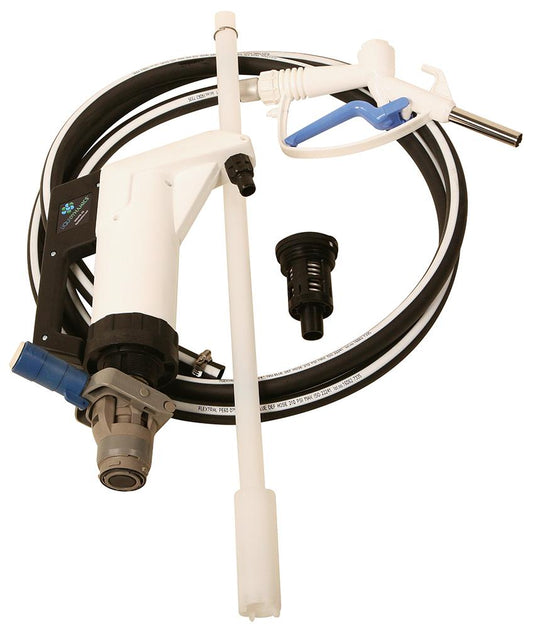 Lever Action Hand Pump Kit (Poly RSV Coupler & Valve/Manual Nozzle/275g Suction Tube)