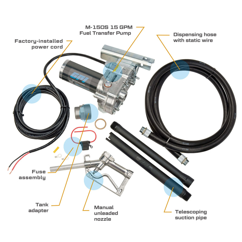 Load image into Gallery viewer, 110000-99 M-150S-MU 12V,15 GPM PUMP, HOSE, NOZZLE EA
