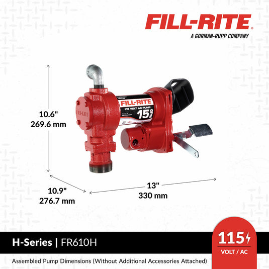 FR610H FILLRITE LT DUTY 110V PUMP 1/4 HP WITHOUT METER EA