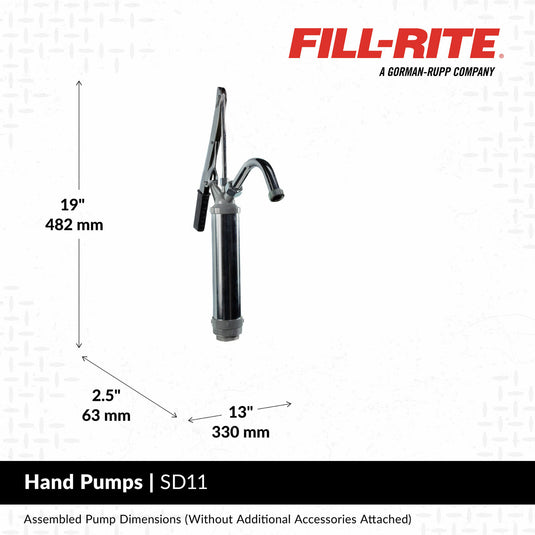 SD11 FILLRITE LEVER DRUM PUMP GREASE GUN STYLE HANDLE