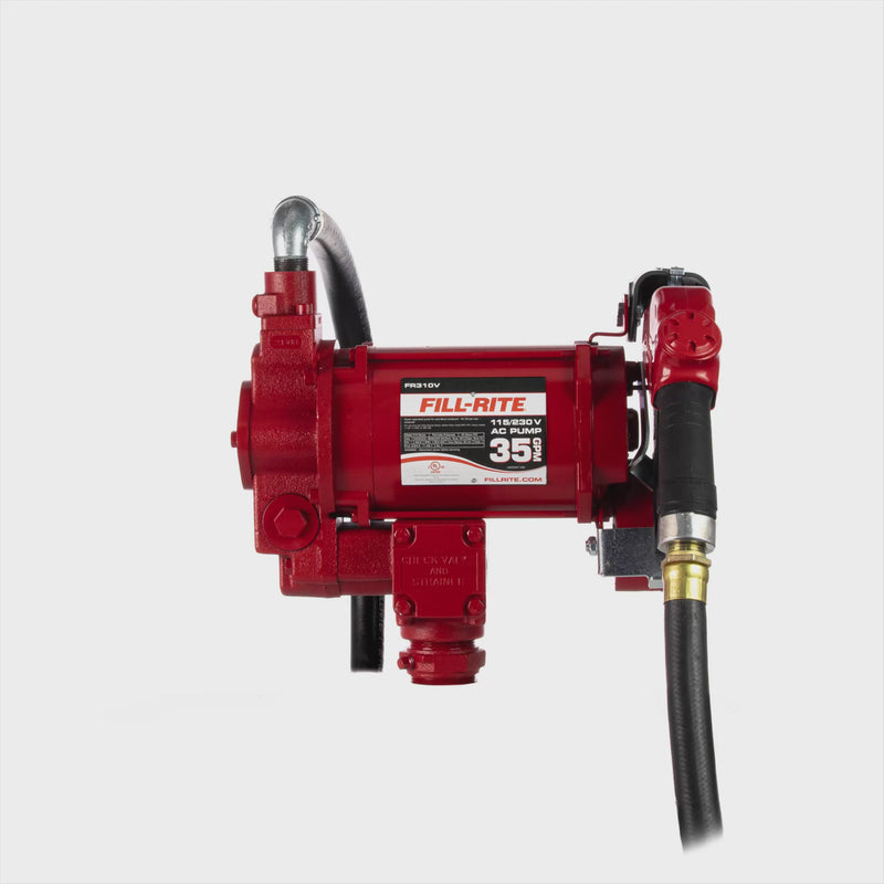 Load and play video in Gallery viewer, FR310VB FILLRITE  115 VOLT HI SPEED PUMP WITH 1&quot;X18&#39; HOSE &amp; AUTO NOZZLE (NO METER)
