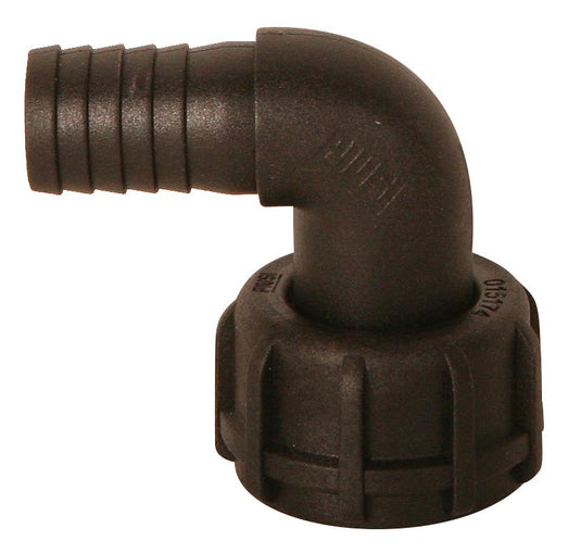 90 Degree Poly Hose Barb Adapter