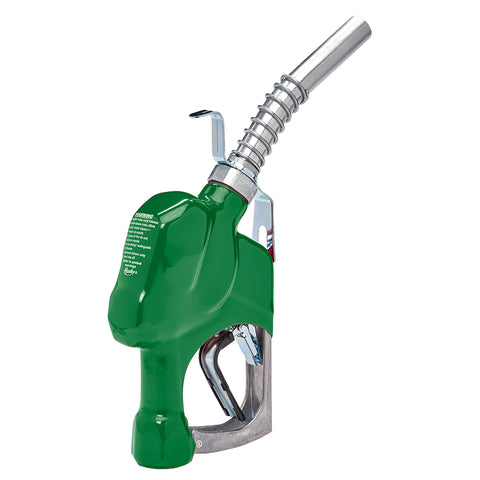 HUSKY 1GSS 1' INLET GREEN DIESEL NOZZLE FOR FARM USE WITH HOOK