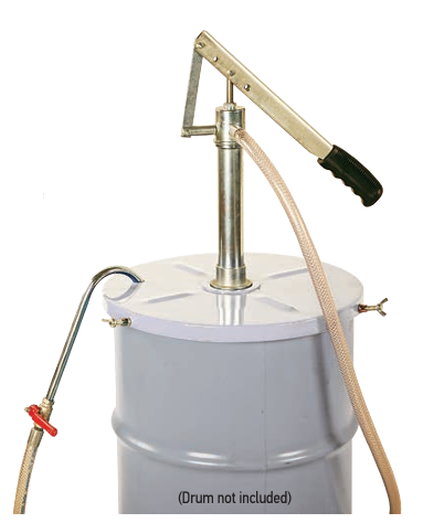 Heavy Duty Hand Pump for Oil, w/ Cover for 16 Gallon Drum EA