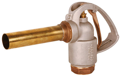 2" NPTF Manual Shutoff Nozzle, Aluminum EA