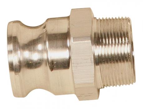 1½" Male Cam and Groove Adapter x 1½" NPTM EA